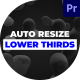 Auto Resize Lower Thirds - VideoHive Item for Sale