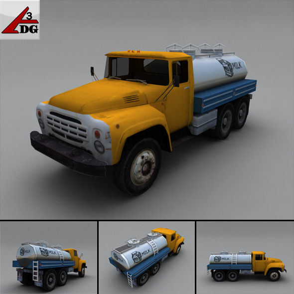 ZIL LowPoly Milk - 3Docean 3293042