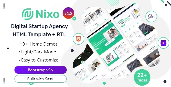 Extraordinary Nixo - Technology Services & Digital Agency HTML Template