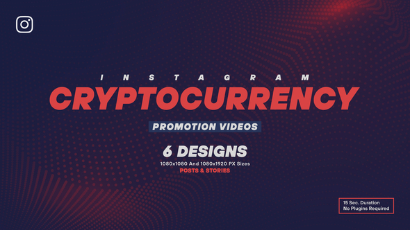 Cryptocurrency Instagram Product Promo template preview
