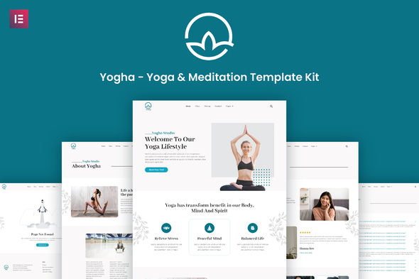 Yogha - Yoga & Meditation Elementor Template Kit