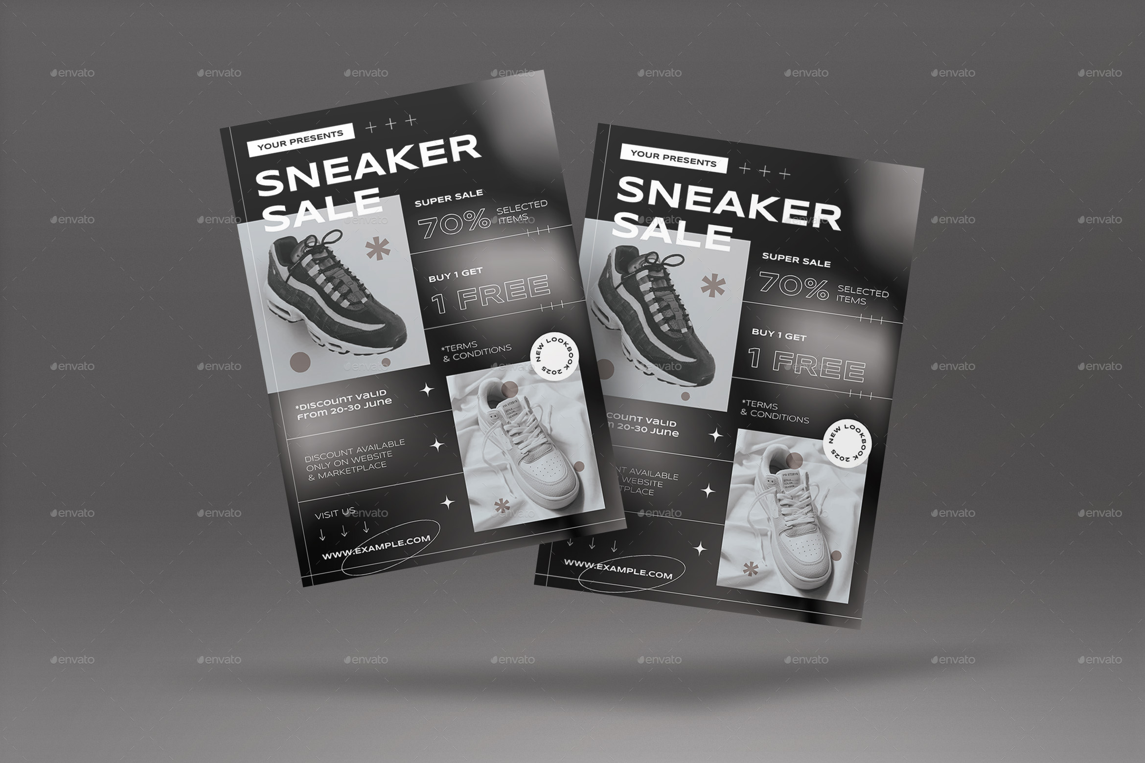 Sneaker Sale Flyer, Print Templates GraphicRiver