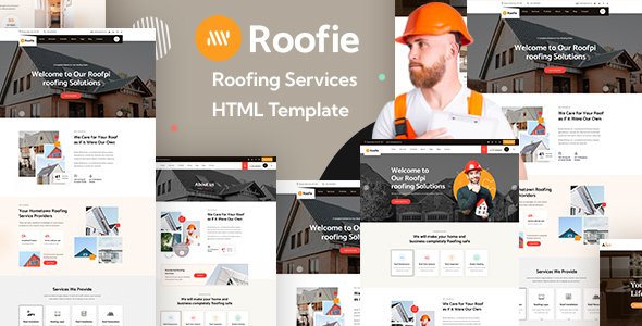 Roofie - Roofing Services HTML Template