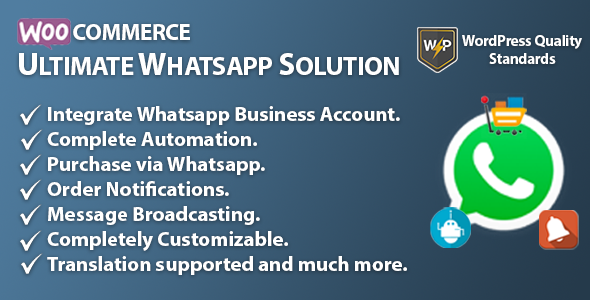 WooCommerce Ultimate WhatsApp Solution - Purchase | Notifications | Automation