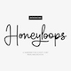 Honeyloops Handwritten Cursive Script