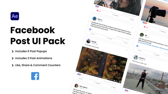 Facebook Post UI Pack