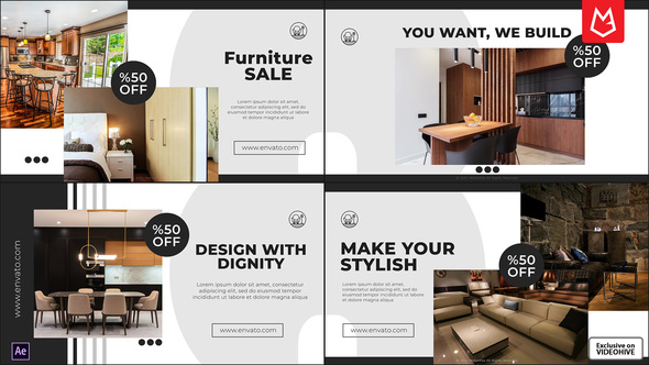 Furniture Promo Slides Product Promo template preview