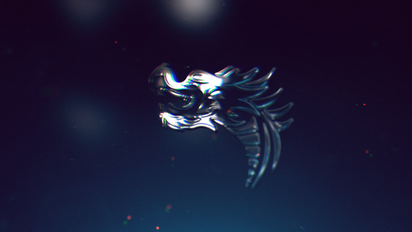 Chrome Glitch Logo Logo Stings template preview