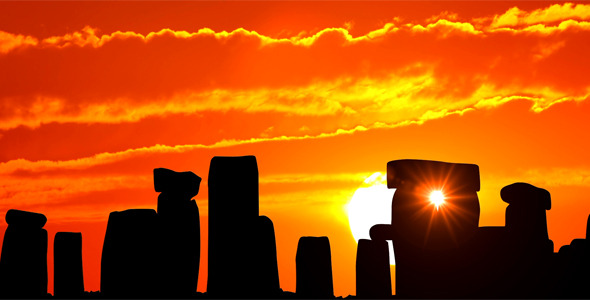 Stonehenge At Sunset