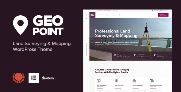 Geopoint – Land Surveying & Mapping WP Theme