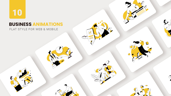 Business Technology  Animations - Flat Concept
