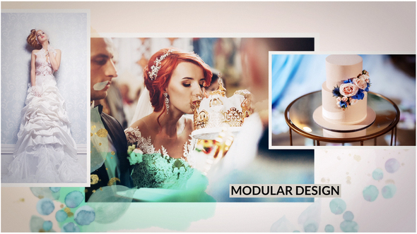 Wedding Moments Slideshow Video Displays template preview