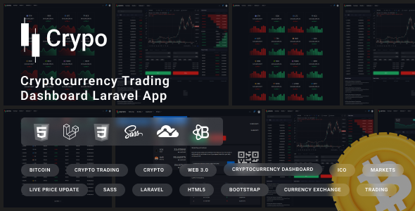 Crypo – Cryptocurrency Trading Dashboard Laravel Template