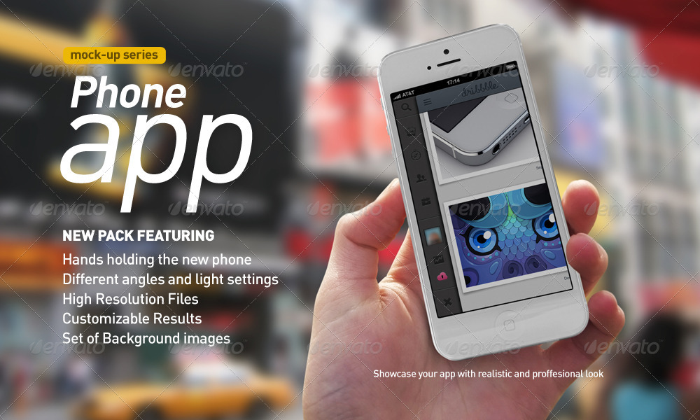 Download Mobile App | White Phone Mock-Up by itscroma | GraphicRiver