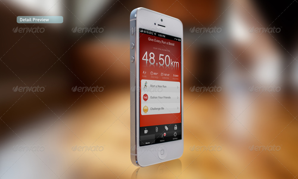 Download Mobile App | White Phone Mock-Up by itscroma | GraphicRiver