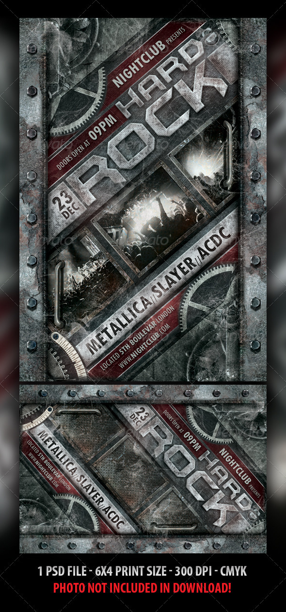 Hard Rock Concert / Party Flyer - Clubs & Parties Events