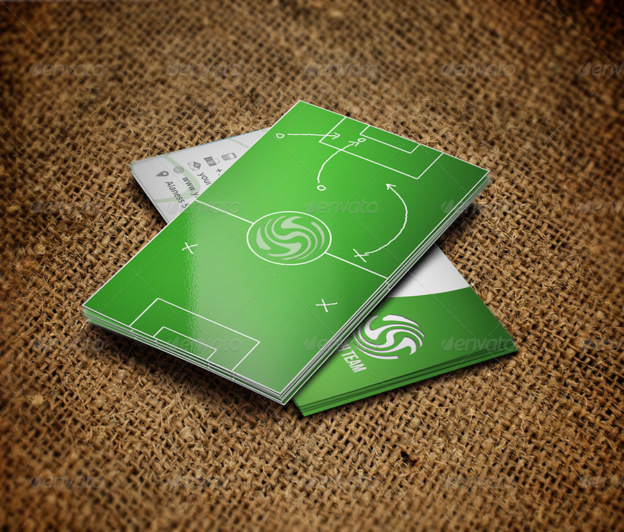 football coach business card by owpictures graphicriver football business cards