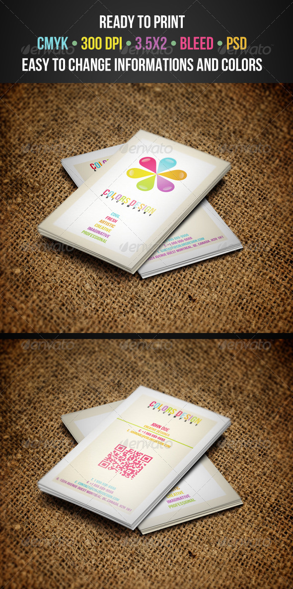 Colorful Business Cards - Corporate Business Cards