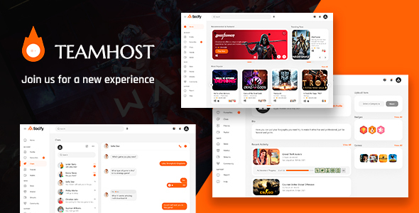 TeamHost – Gaming Community  HTML