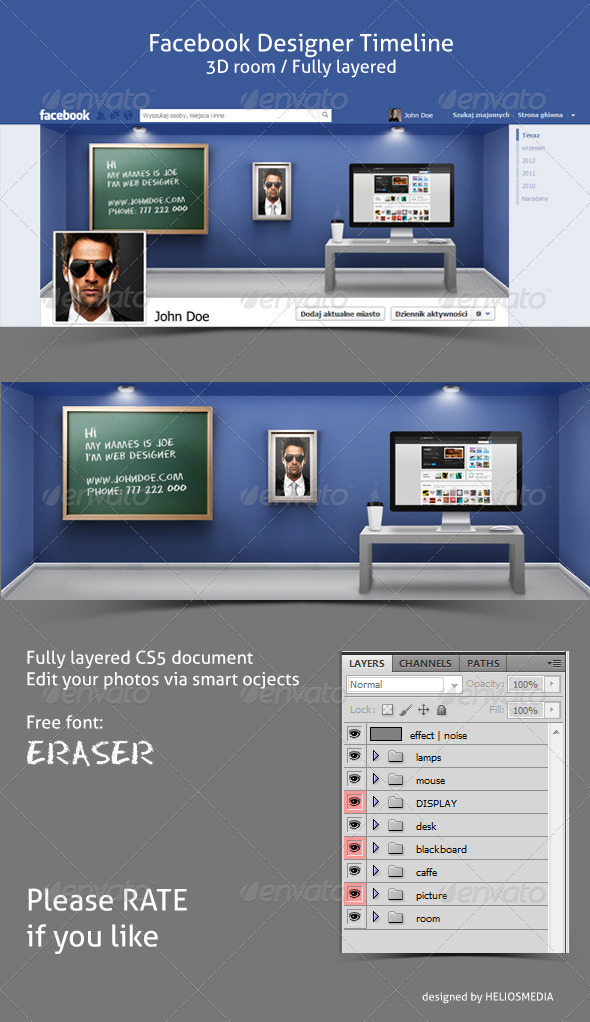 FB Designer Room Timeline - Facebook Timeline Covers Social Media