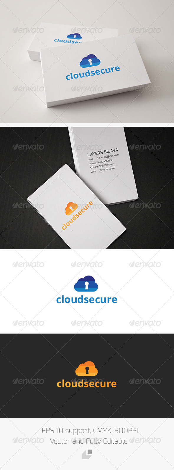 Cloud Secure Logo - Nature Logo Templates