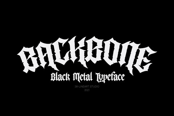 Backbone - Black Metal Typeface, Fonts | GraphicRiver