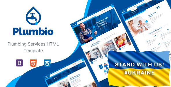 Plumbio - Plumbing Services HTML Template