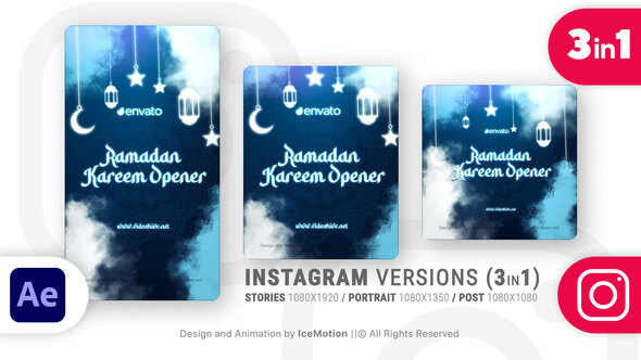 Instagram Ramadan Kareem Intro || Ramadan Opener Titles (3 in 1)
