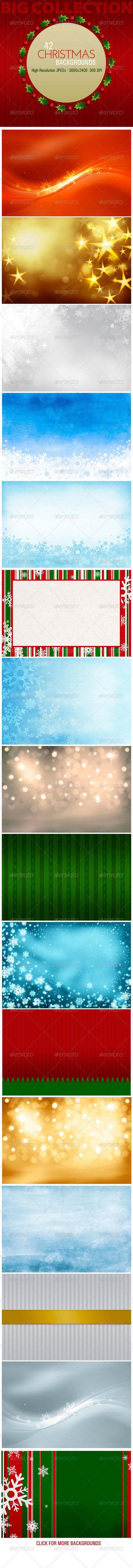 42 Christmas Backgrounds - Backgrounds Graphics