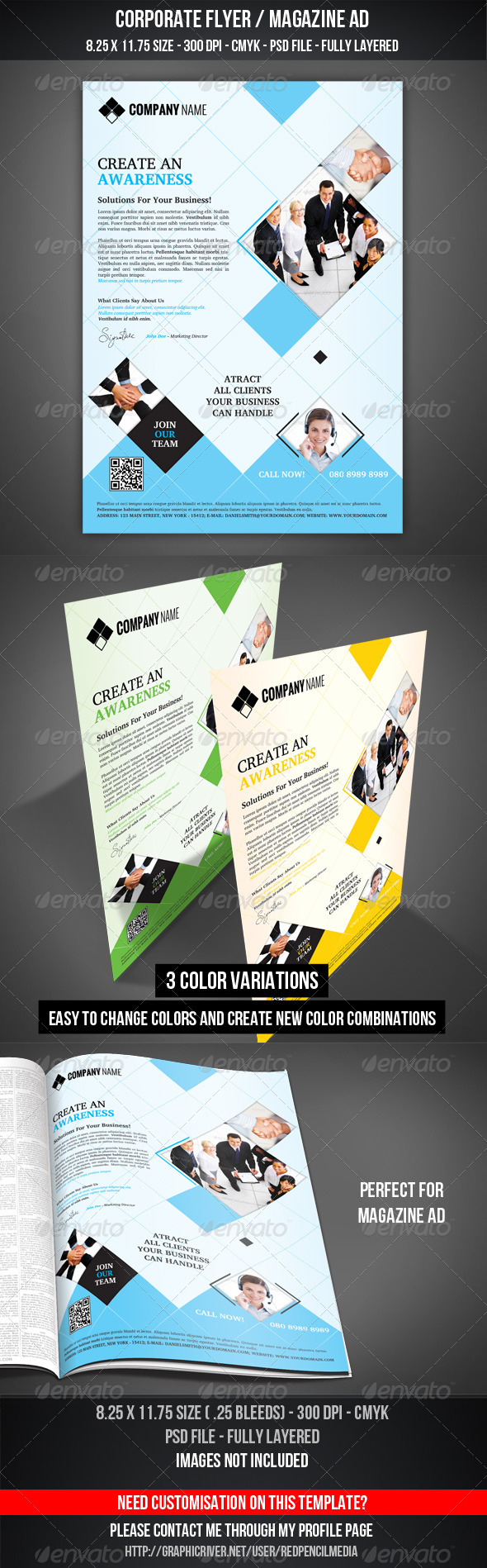 Corporate Flyer / Magazine AD - Corporate Flyers