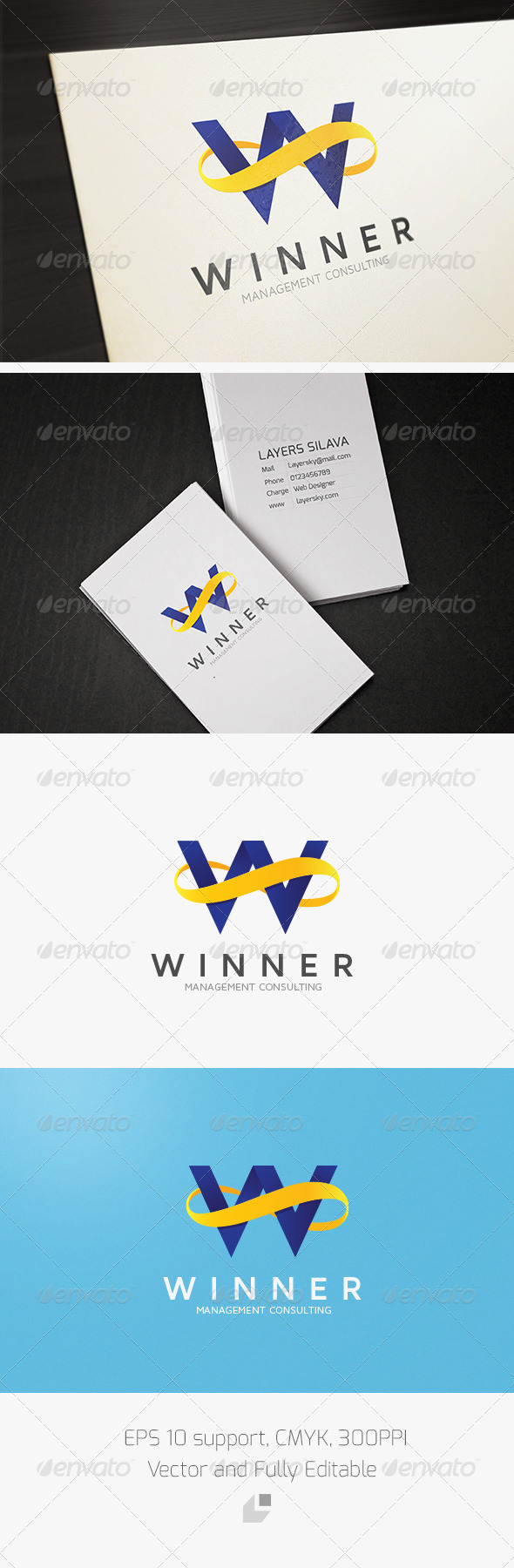 Winner Infinity Logo - Letters Logo Templates