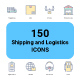 Shipping and Logistics icons