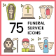75 Funeral Service Icons