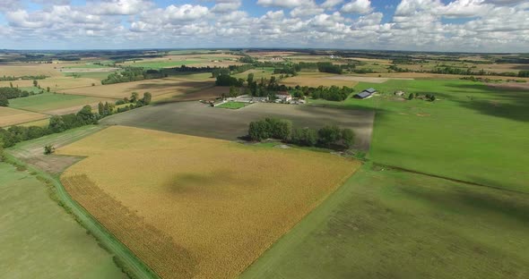 Bourbet Castle and surrounding in France alt