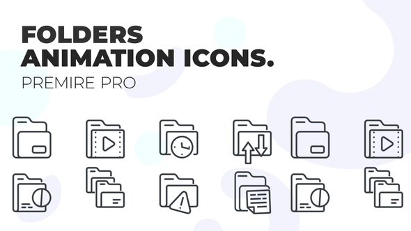Folders - MOGRT UI Icons
