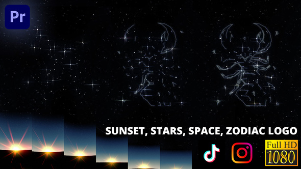 Dream Constellation - Space Logo Reveal | Premiere Pro