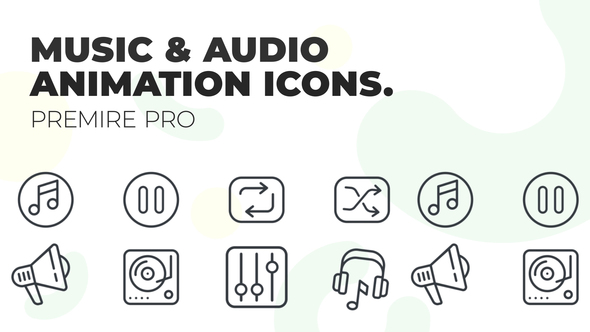 Music & Audio - MOGRT UI Icons