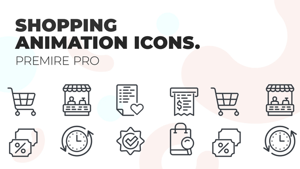 Shopping - MOGRT UI Icons