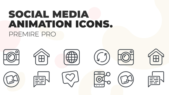 Social media - MOGRT UI Icons