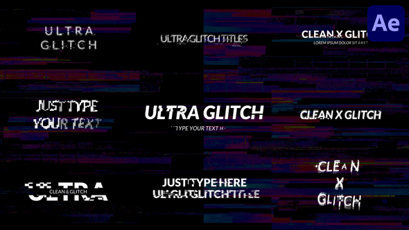 Simple Glitch Titles | After Effects