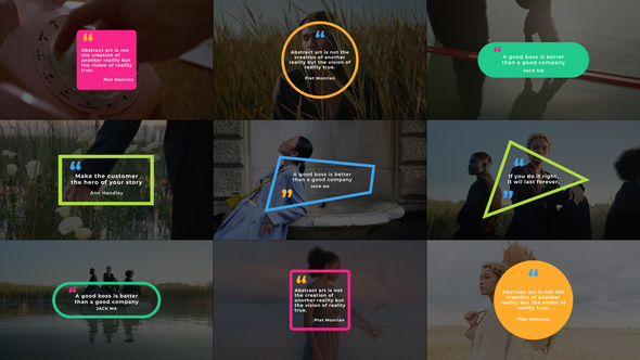 Quotes Titles | AE Titles template preview