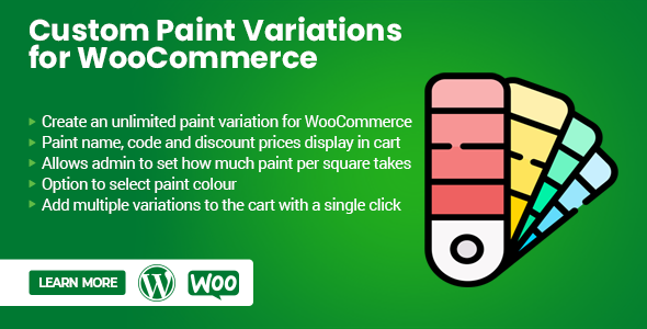 Custom Paint Variation for WooCommerce