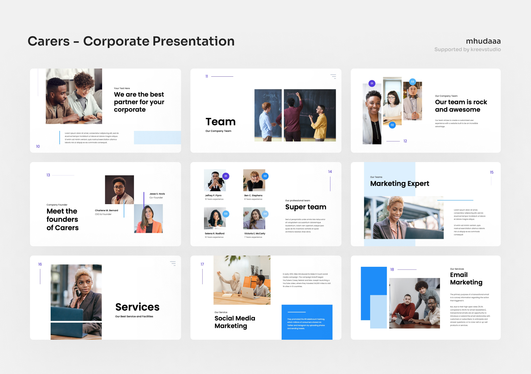 Carers - Corporate PowerPoint Presentation, Presentation Templates