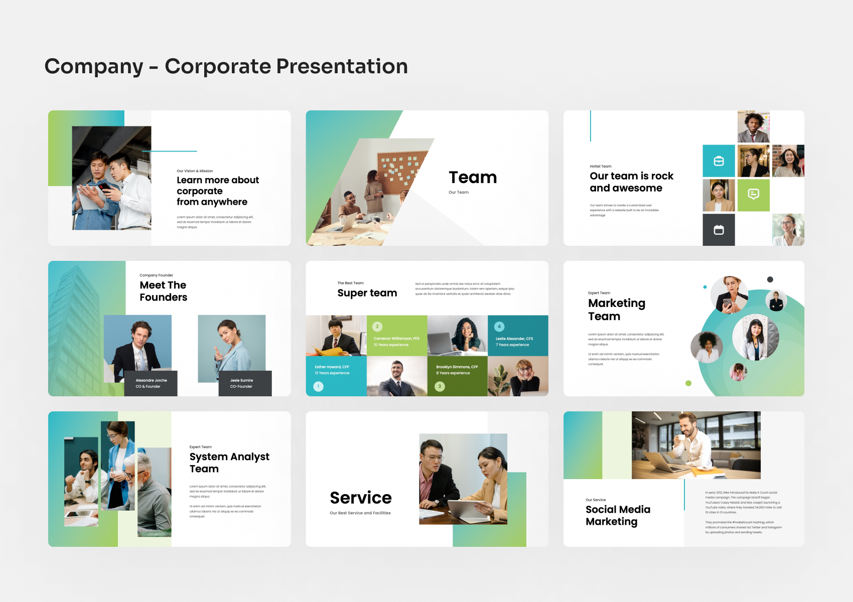 Company - Corporate PowerPoint Presentation, Presentation Templates