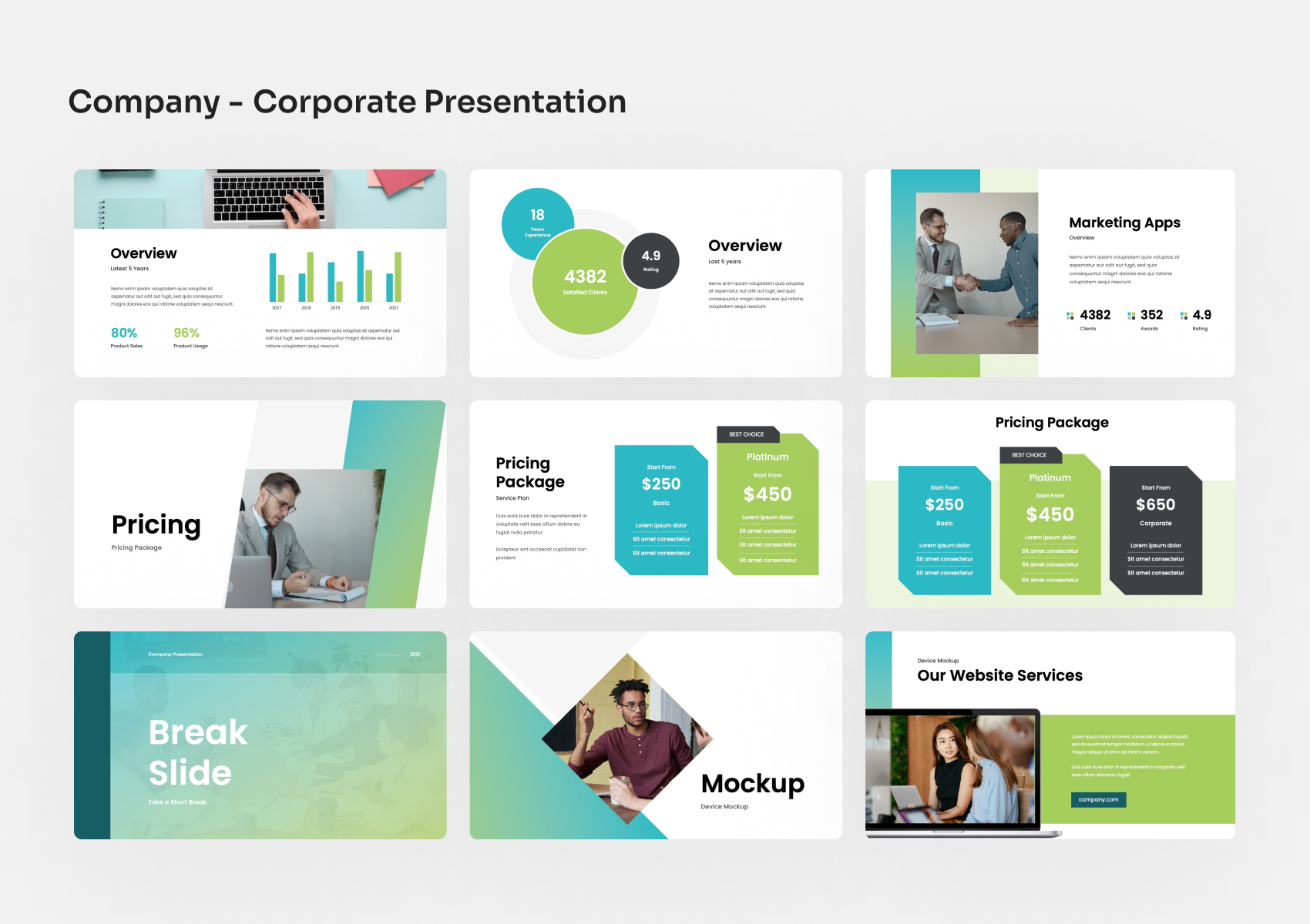 Company - Corporate PowerPoint Presentation, Presentation Templates