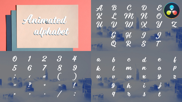 Animated Alphabet | DaVinci Resolve