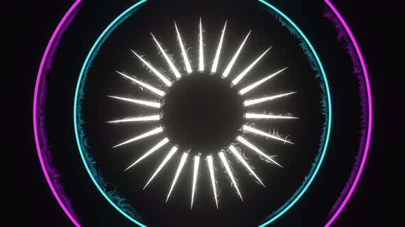 Circles Pink Blue Light and Star alt