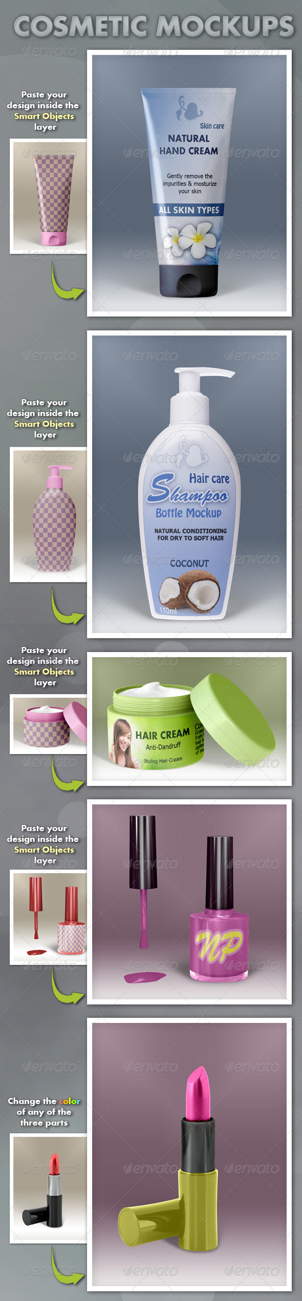 Cosmetic Products Mockups - Beauty Packaging