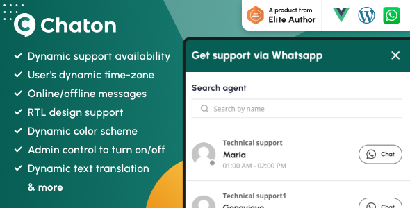 Chaton – WhatsApp Chat WordPress Plugin