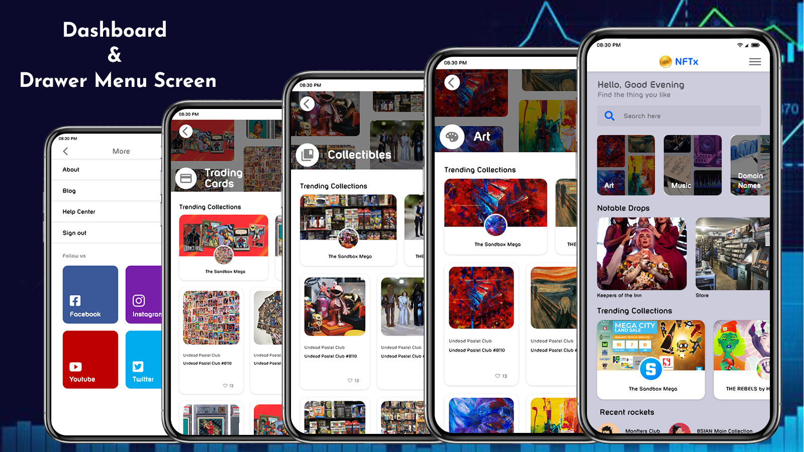 xNFT - NFT Marketplace Flutter App UI Kit by AppDevsX | CodeCanyon